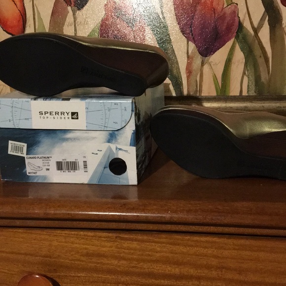 Sperry Metallic Wedges - Picture 3 of 4